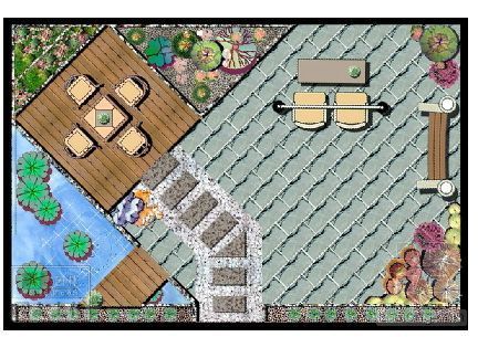 正在施工中的屋顶花园平面设计图-2