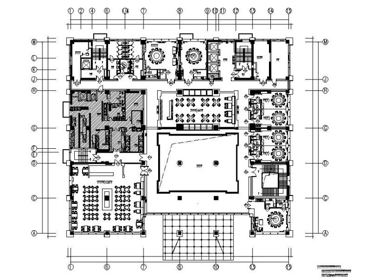 室内单间施工图资料下载-[新疆]某大型企业服务中心大楼室内设计施工图