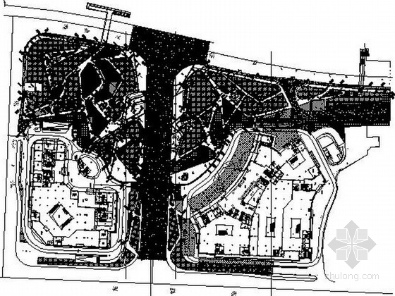 花岗岩石桌凳效果图资料下载-[湖南]综合休闲市民中心广场设计施工图（含效果图）