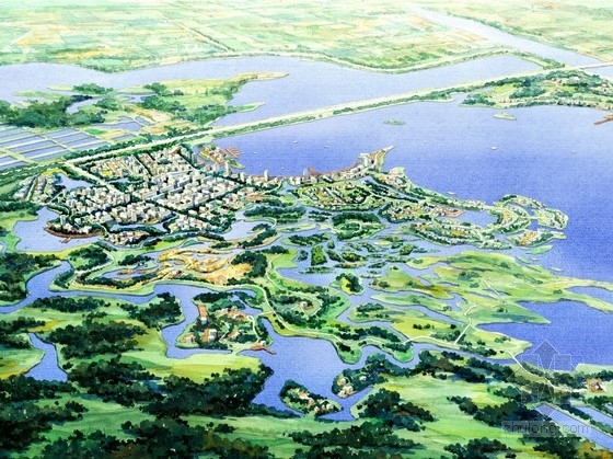 河道湿地公园景观规划设计资料下载-[天津]城市绿都湿地公园景观规划设计方案