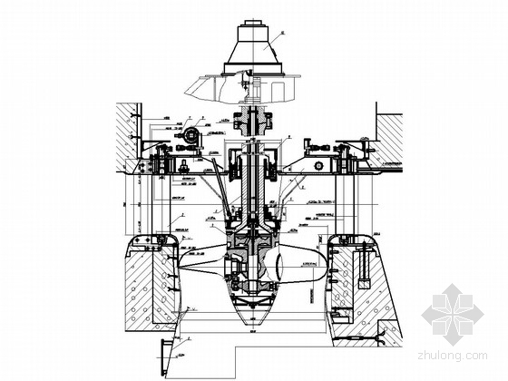 水轮机布置图资料下载-[四川]水电站金属结构安装工程施工图