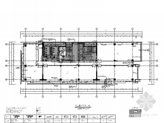 [上海]城市核心区地块高层商业建筑设计施工图（知名设计院 立面设计新颖）-城市核心区地块高层商业建筑平面图