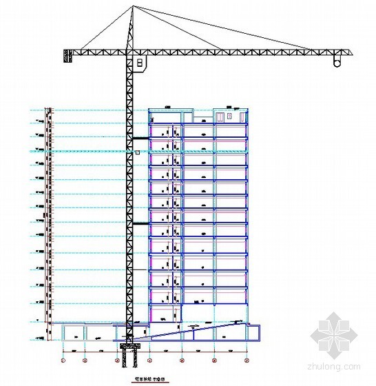 格栅围栏施工方案资料下载-[天津]格栅高桩承台超高塔吊施工方案（Q6018）