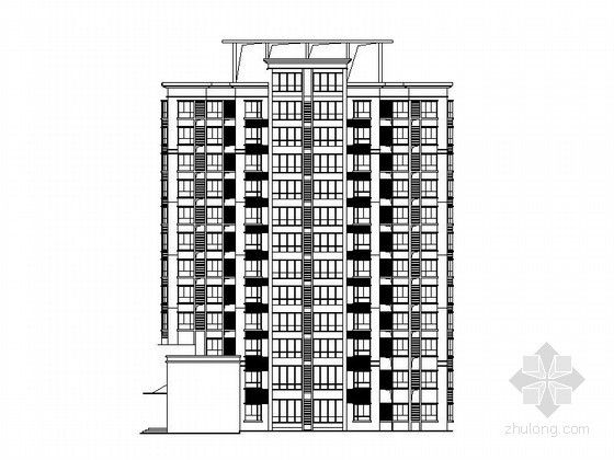 十一层塔式建筑资料下载-[济源]某十一层商住楼建筑施工图
