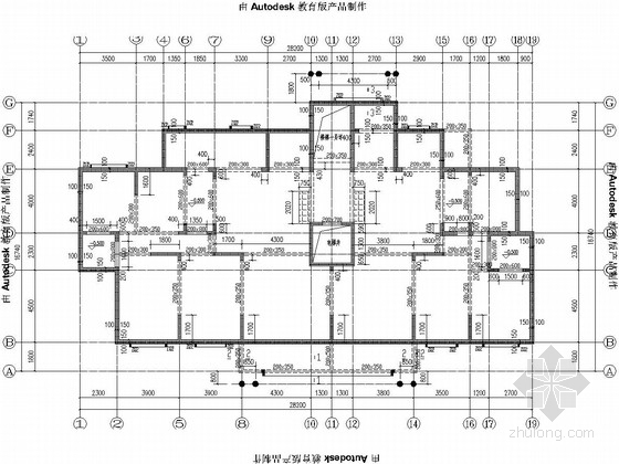 地上十二层地下二层住宅楼资料下载-十二层剪力墙结构住宅楼结构施工图
