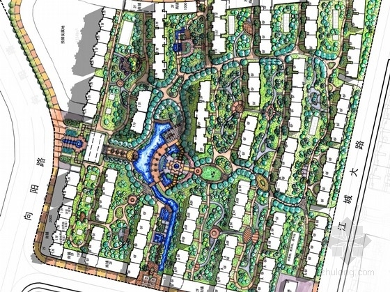 法国古典主义园林设计方案资料下载-[吉林]新古典主义风情高档社区园林景观设计方案