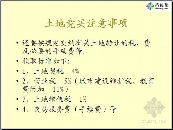 房地产土地开发与土地竞标方案策划精讲（图文121页）-土地竞买注意事项 