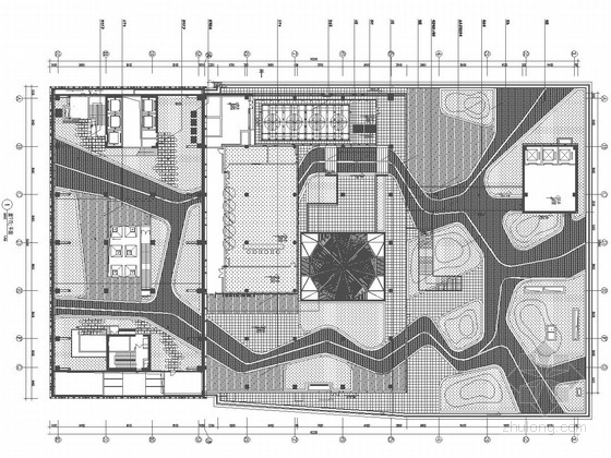 商业大厦屋顶花园资料下载-[深圳]城市商业大厦屋顶花园景观设计施工图