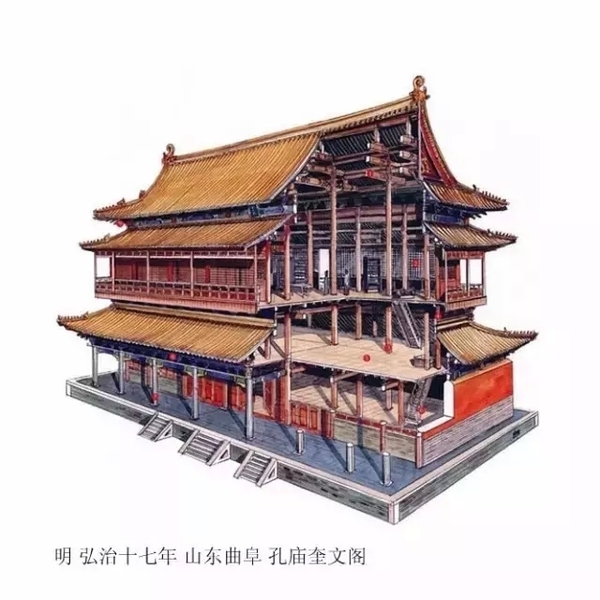 古建筑内部结构CAD资料下载-中国古建筑内部结构解析图 |古人的智慧你想象不到