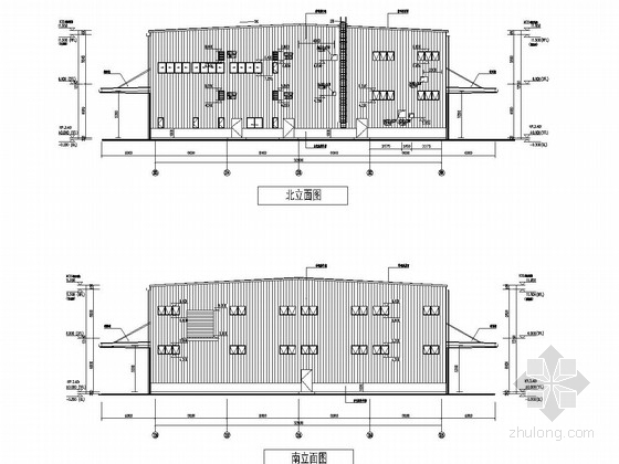 钢混柱施工图资料下载-[江苏]两栋钢混结构车间结构施工图（含建筑图）