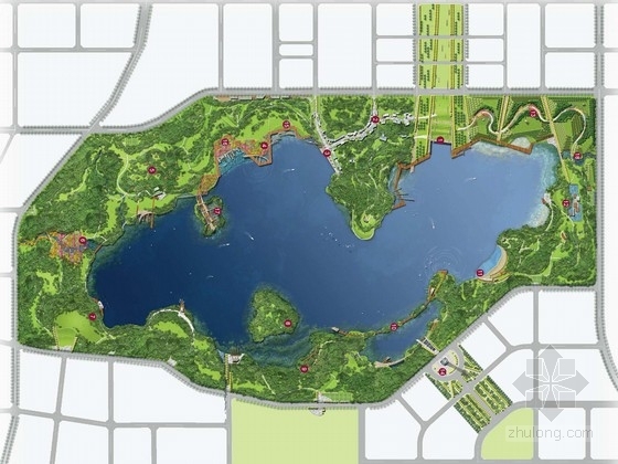 山西大同商业街规划资料下载-[山西]水岸休闲滨湖景区规划设计方案