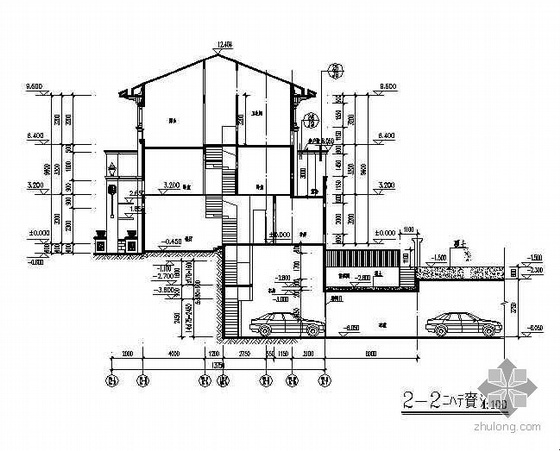 广东某小区连排别墅建筑施工图-2