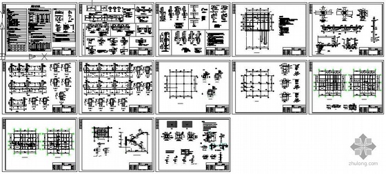 车间变电所建筑结构图资料下载-某饲料厂主车间建筑结构图纸