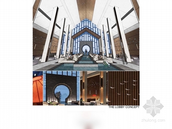 [白俄罗斯]某奢华酒店室内设计方案图-大堂示意图
