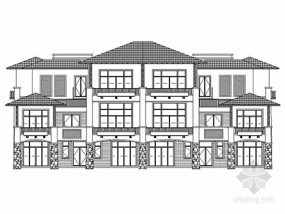 山地建筑方案图分析图资料下载-[广东]3层海边山地度假别墅建筑设计方案图（含效果图）