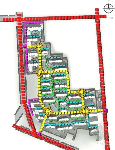 [山东]住宅区规划及单体设计方案文本-分析图