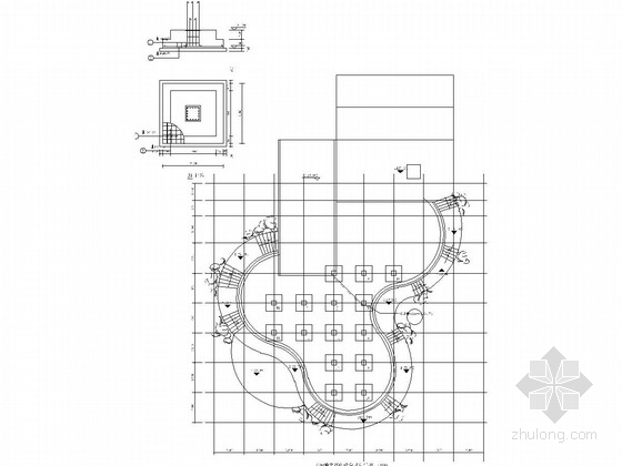 架空板配筋图资料下载-公园架空游泳池结构施工图