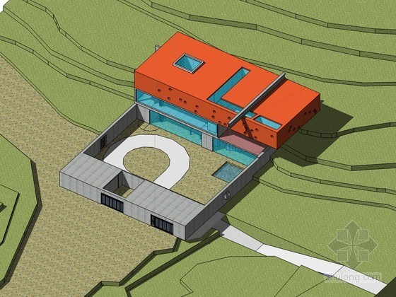 波尔多住宅su建模资料下载-波尔多住宅SketchUp模型下载