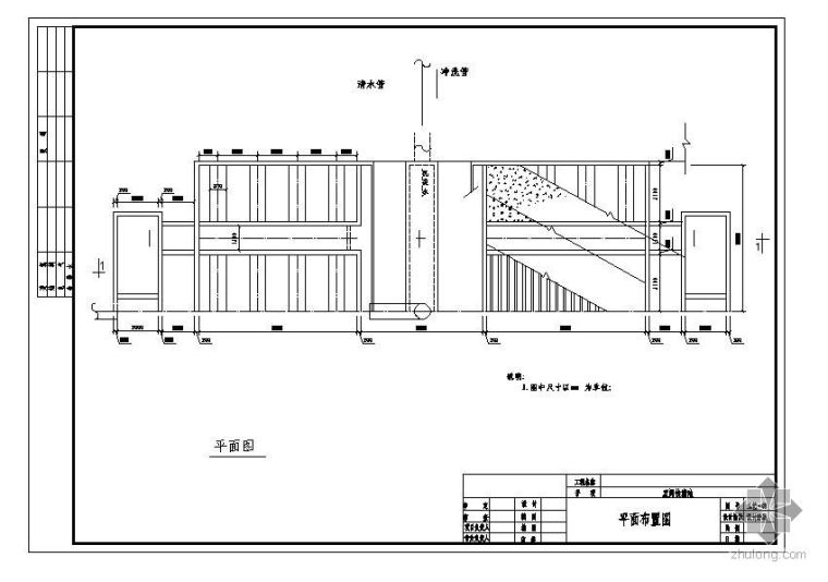 成都某造纸厂供水工程双阀快滤池图纸_1