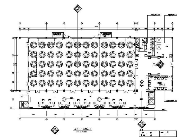 大宴会厅墙面效果图资料下载-[攀枝花]新中式别致酒店宴会厅设计施工图（含效果图）