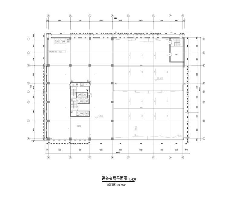 [重庆]高层知名玻璃幕墙酒店建筑立面设计施工图（含效果图）-高层知名玻璃幕墙酒店建筑平面图