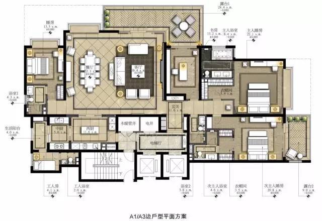 室内设计必学技能：彩色平面图PS教程_2