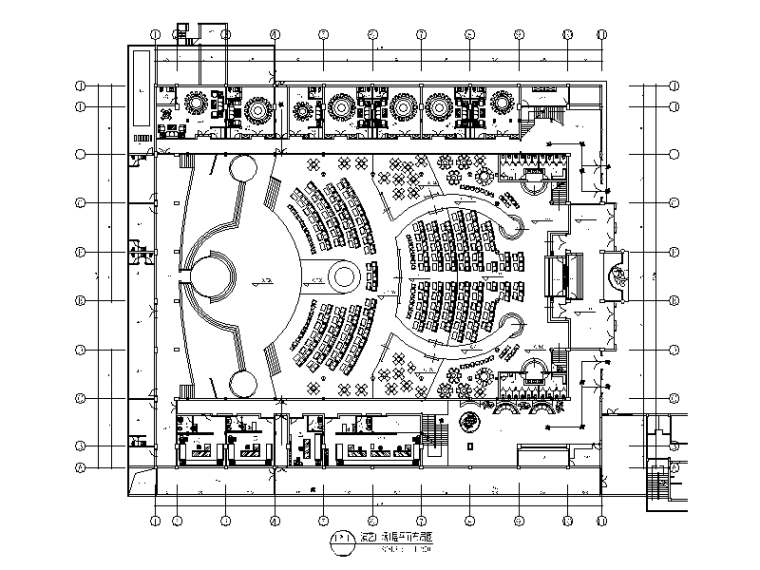 cad娱乐空间含效果图资料下载-[安徽]某演艺吧不夜城CAD施工图（含效果图）