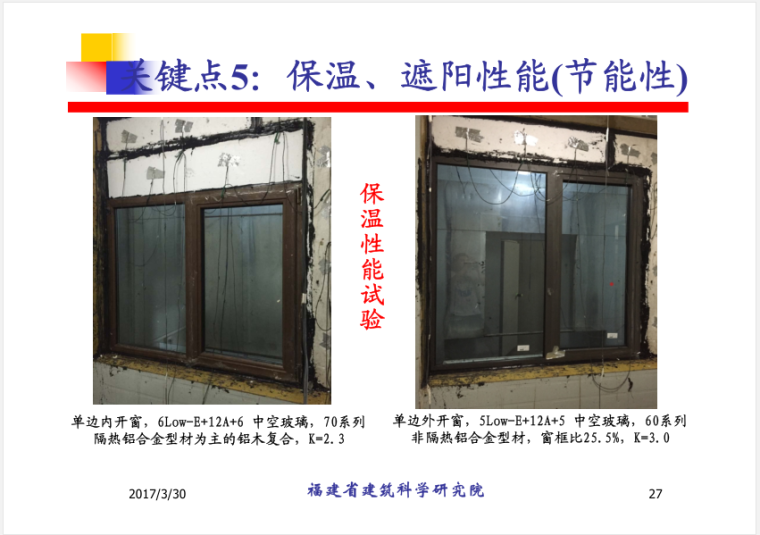 《福建省民用建筑外窗工程技术规范》重点解析-保温、遮阳性能( 节能性)