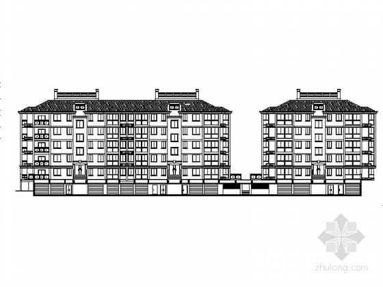 住宅小区地下车位设计图资料下载-[浙江]现代风格小高层住宅小区规划及单体建筑设计施工图（含效果图）