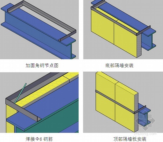 [甘肃]酒店组合结构工程施工组织设计-三维图 