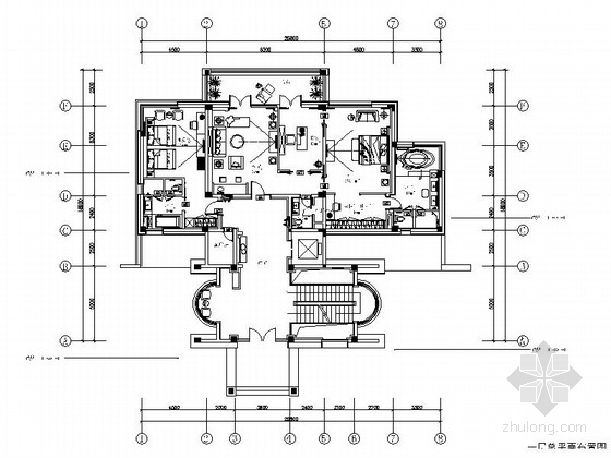 曲线型商业广场资料下载-[广东]综合商业广场五星级豪华商务会议型酒店CAD装修施工图