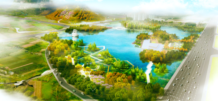 大学校园景观规划ppt资料下载-[上海]现代风格自然生态大学校园景观规划设计方案