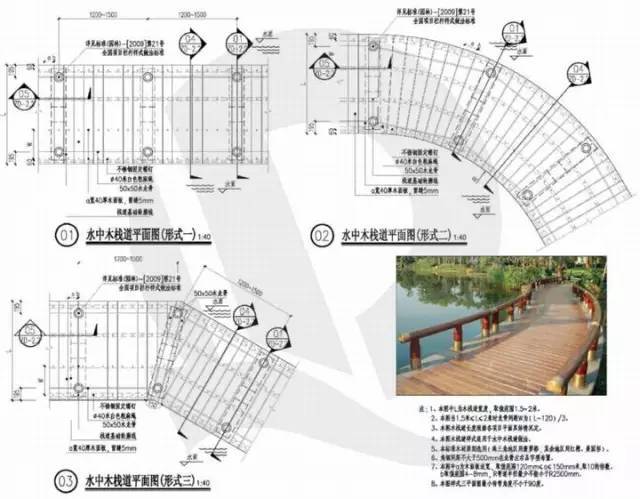 干货！恒大园林景观施工图标准（铺装、截水沟、景观亭、栈道）_77