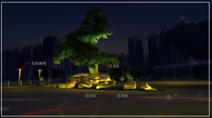 街道绿化提升文本资料下载-[重庆]北滨大道夜景规划设计