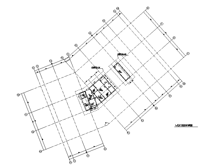 10层框剪结构A级高度住宅楼结构施工图2014-顶层梁板平面配筋图