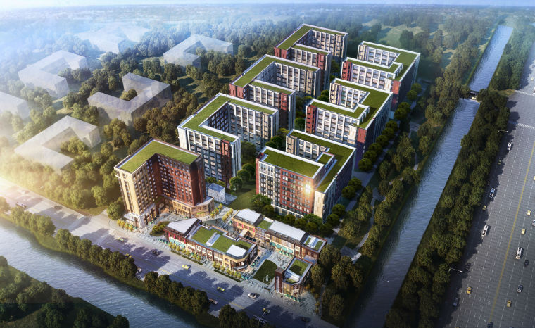 金地地产未来域施工图资料下载-[北京]金地未未来商业+SOHO整体模型设计