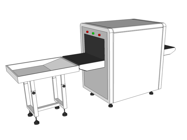 atm机3d模型下载资料下载-安全检查机sketchup模型下载