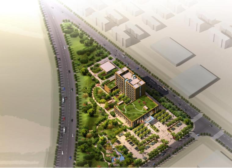 综艺病房楼方案设计资料下载-[杭州]甘霖镇卫生医院建筑方案设计文本（JPG+CAD）
