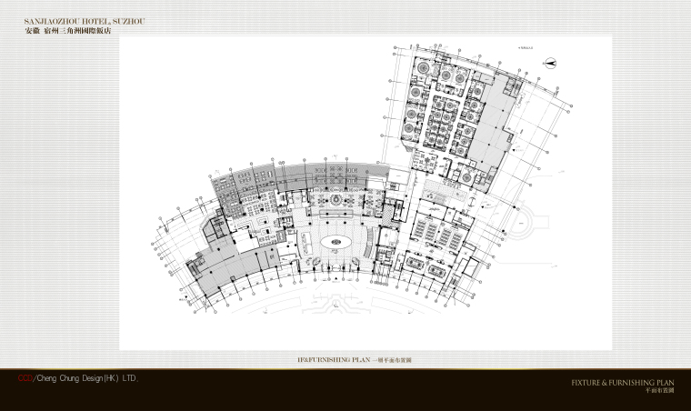 [安徽]宿州三角洲国际饭店室内方案汇报文本（48页）-09 一层平面布置