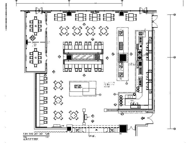 万达CAD平面图资料下载-[江苏]知名地产酒店全日制餐厅室内设计施工图（含效果图）