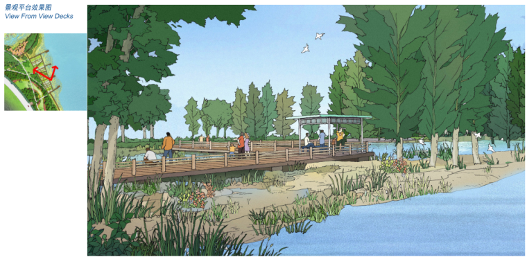 [浙江]宁波东钱湖景区南岸线项目水上花园、阳光水岸概念方案 A-6 景观平台