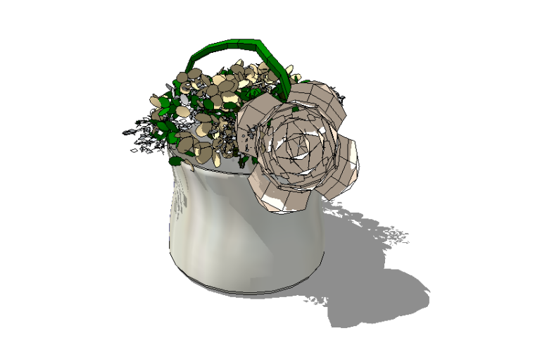 花植物su模型资料下载-500个室内植物盆栽|花瓶摆件|SU模型合集（1）