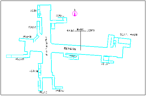 [杭州]地铁工程SG2-14标施工组织设计（共117页）-建国路站平面布置示意图