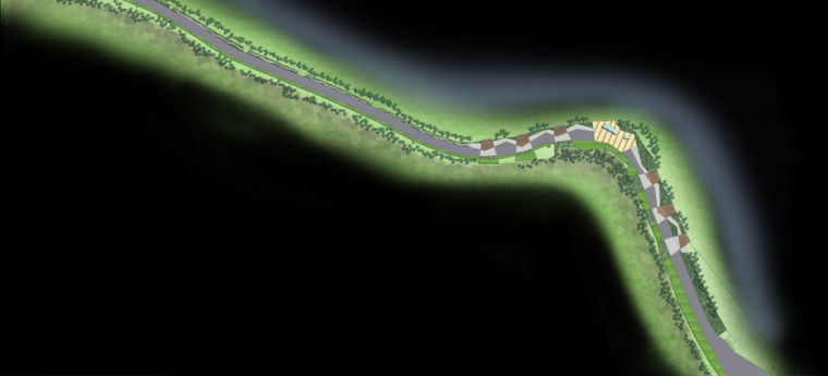 [江苏]连岛环岛路景区段景观设计方案文本（动感，浪漫）-B岩之魅景观总平面图