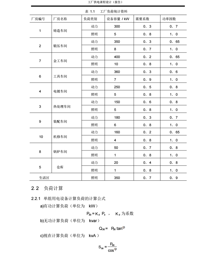 某工厂车间电气系统供电设计_4