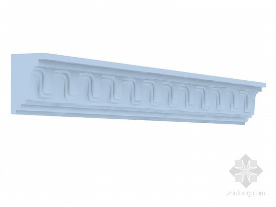 装饰角线CAD资料下载-顶部角线3D模型下载
