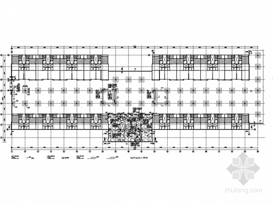 防水施工dwg资料下载-[北京]四层短肢剪力墙结构住宅楼结构施工图（筏板基础加防水板）