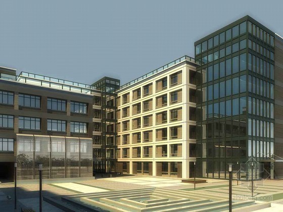 小区多层建筑模型资料下载-多层建筑3D模型下载