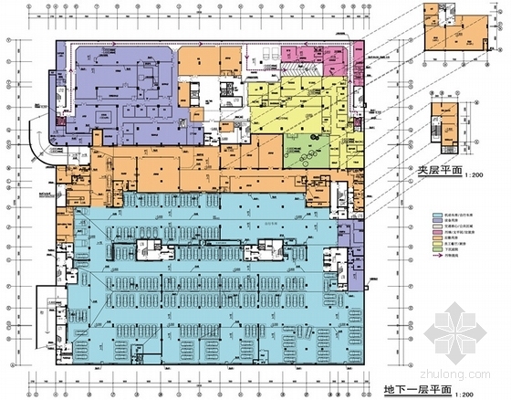 [广州]医疗中心建筑设计方案文本-医疗中心分层平面图