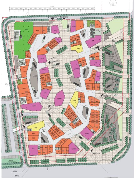 [浙江]科技广场西侧地块规划设计（CAD+文本）-科技广场西侧地块规划设计（CAD+文本）